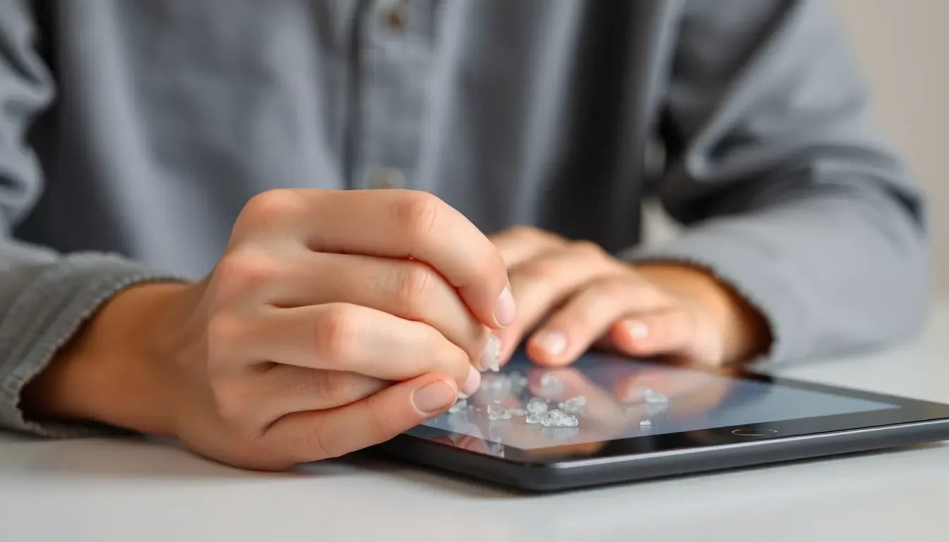 Clean out the charging port