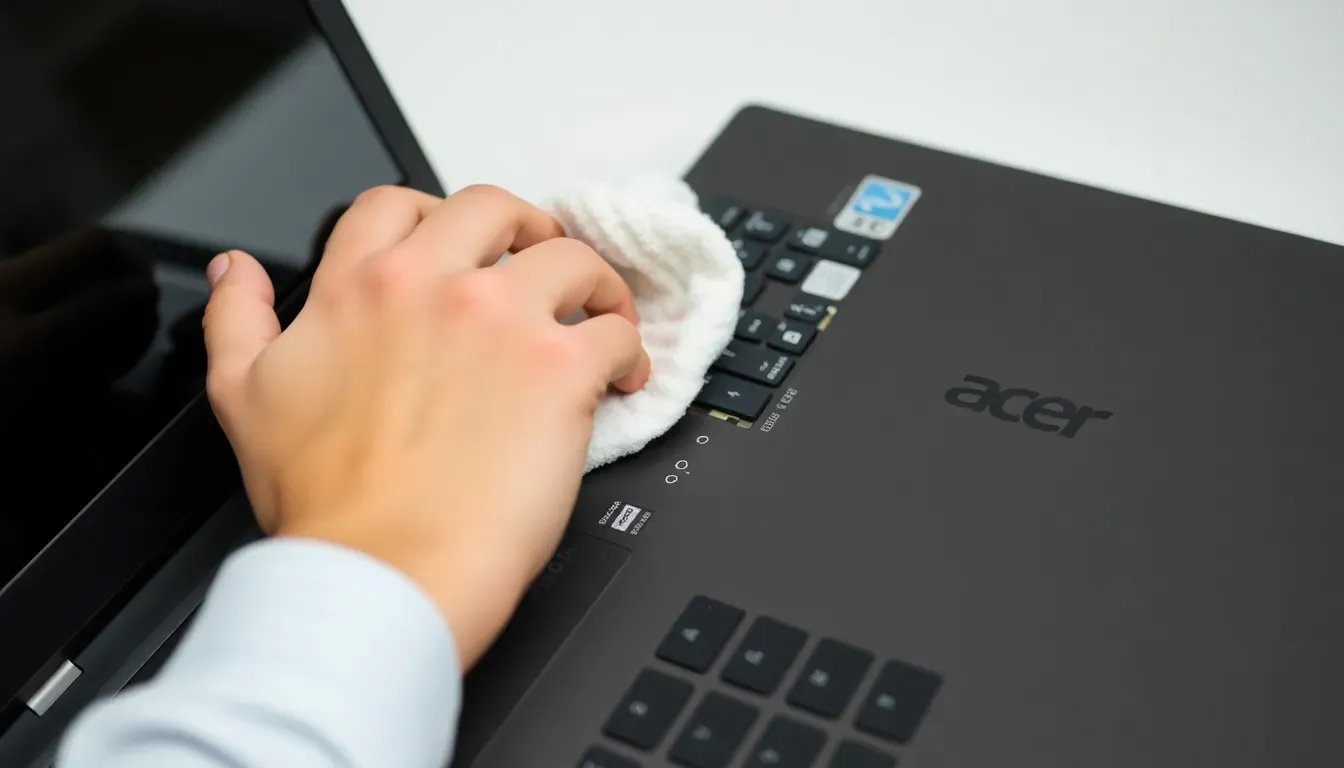 Clean the charging port