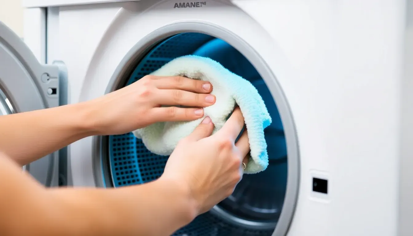 Clean the lint trap housing