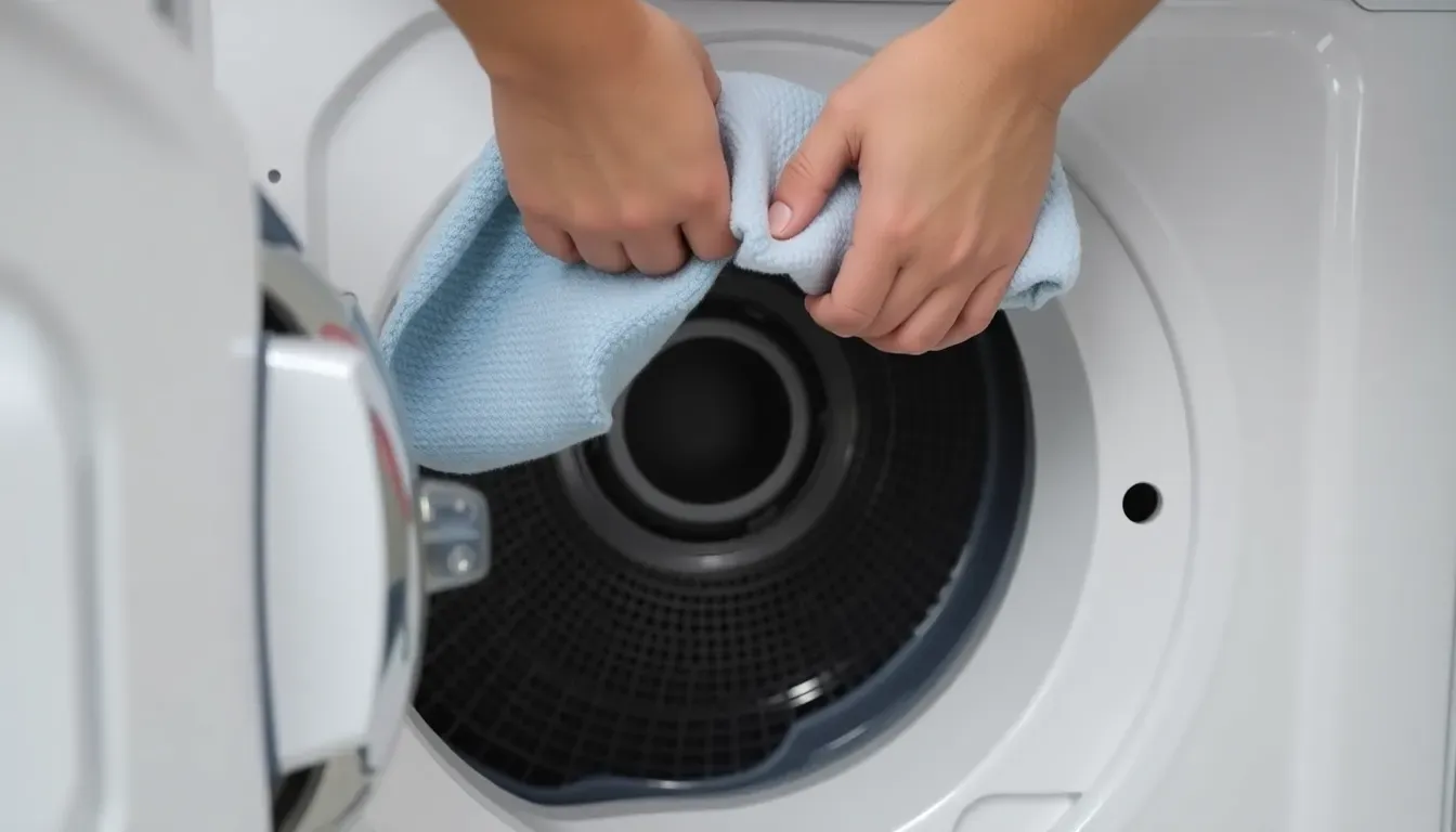 Clean the outside vent flap