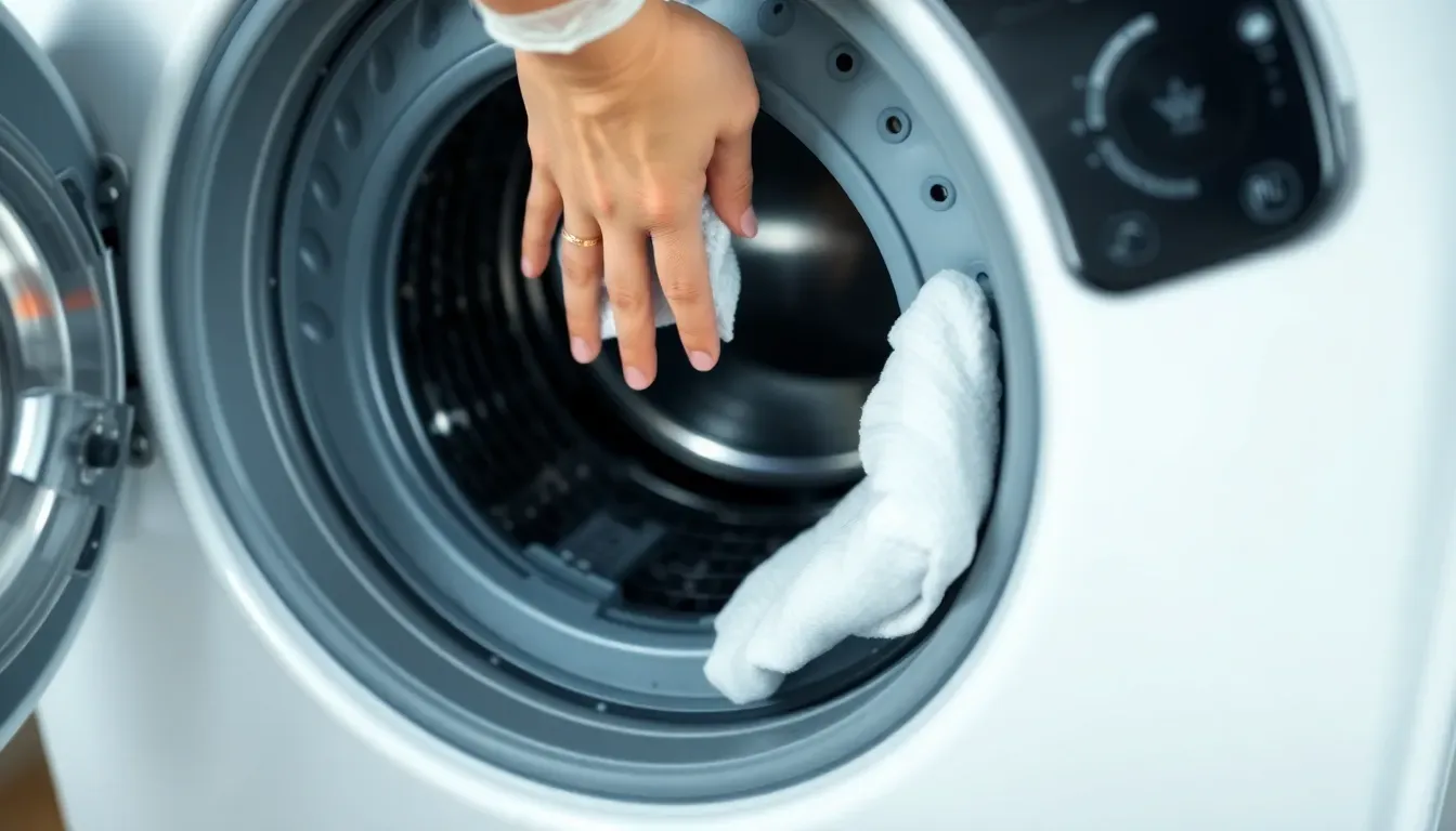 Clean the detergent dispenser