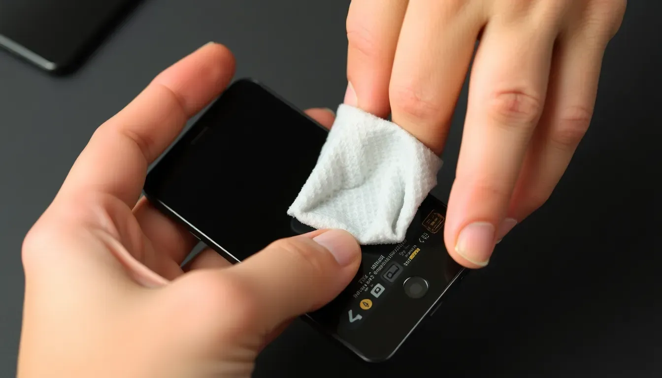 Clean the screen thoroughly